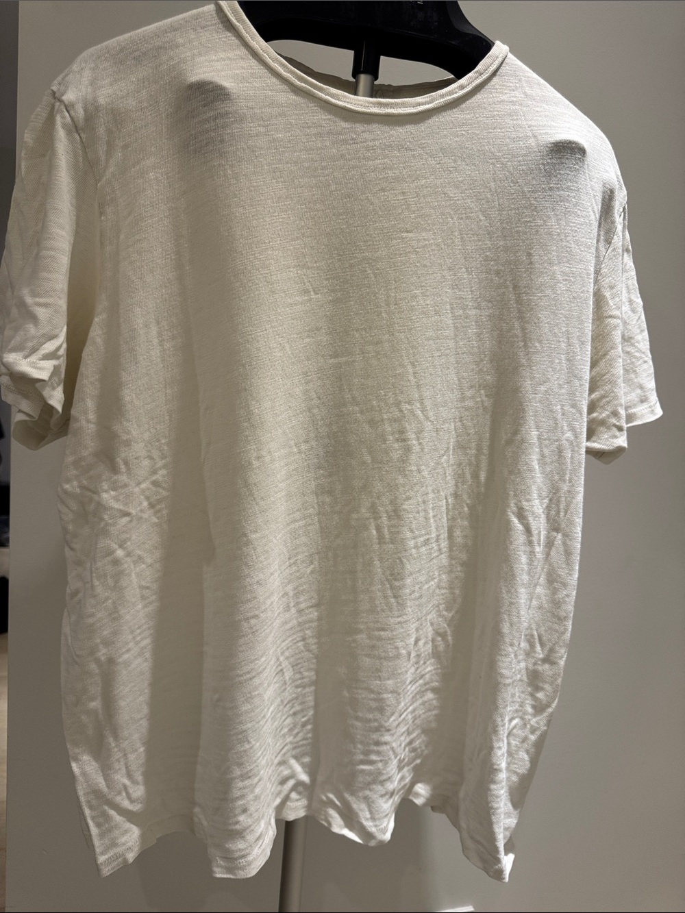 rag & bone Men's Classic White Crew Neck T-Shirt